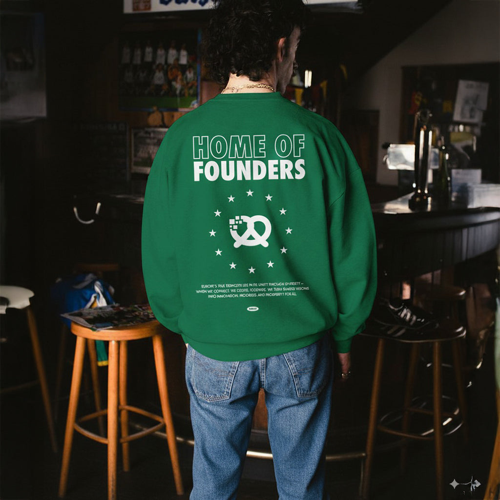 HOME OF FOUNDERS Crewneck – Green (Unisex)