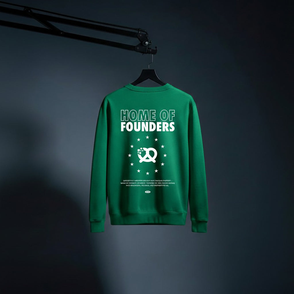 HOME OF FOUNDERS Crewneck – Green (Unisex)